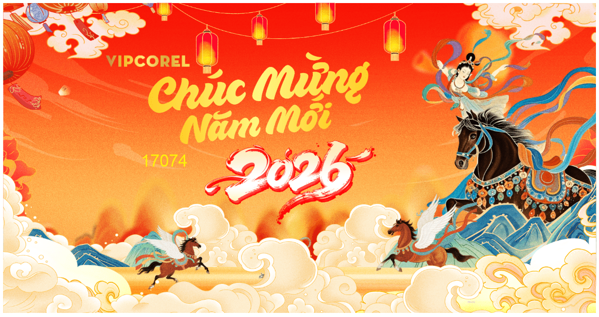 Backdrop Happy New Year 2026 file corel #55