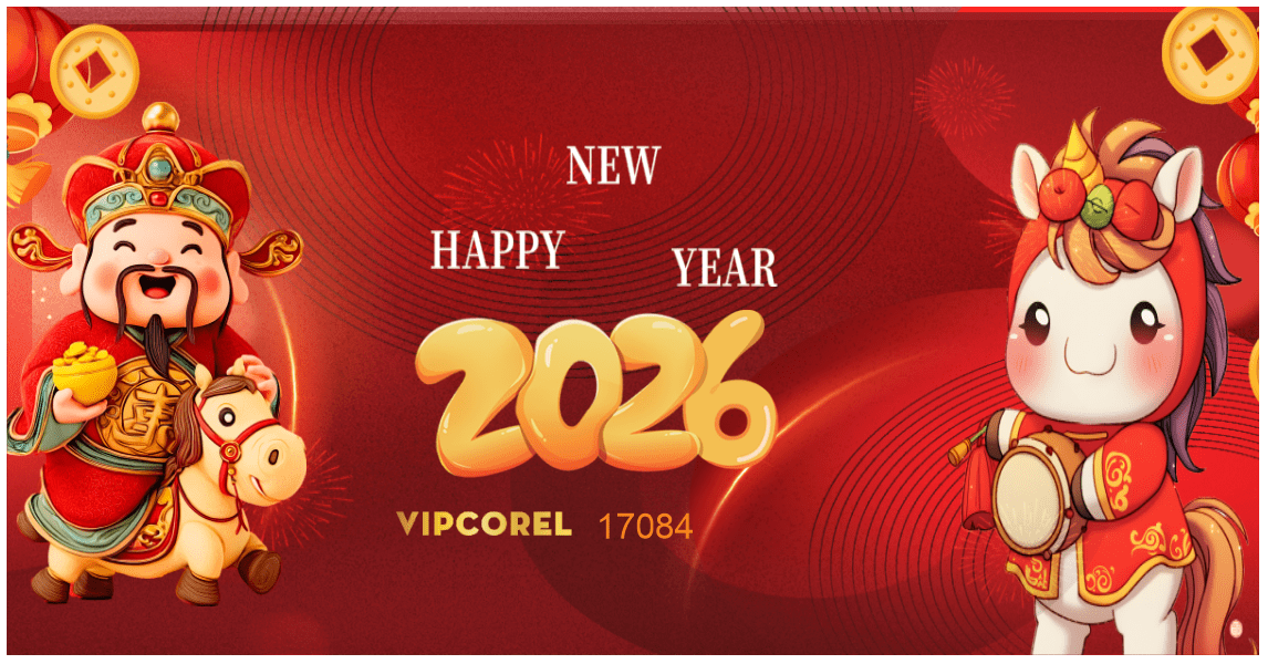 Backdrop Happy New Year 2026 file corel #65