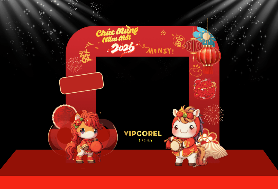 Backdrop Happy New Year 2026 file corel #76