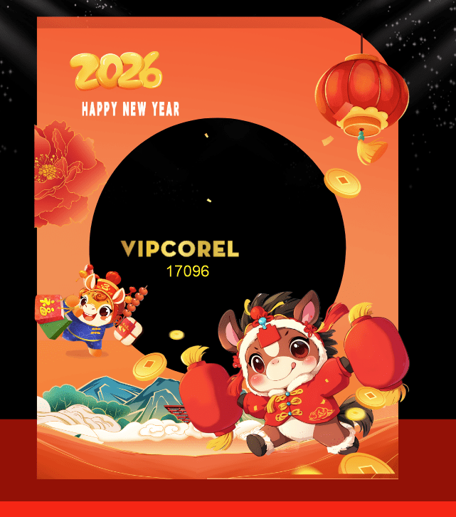 Backdrop Happy New Year 2026 file corel #77