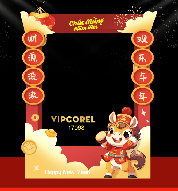 Backdrop Happy New Year 2026 file corel #78