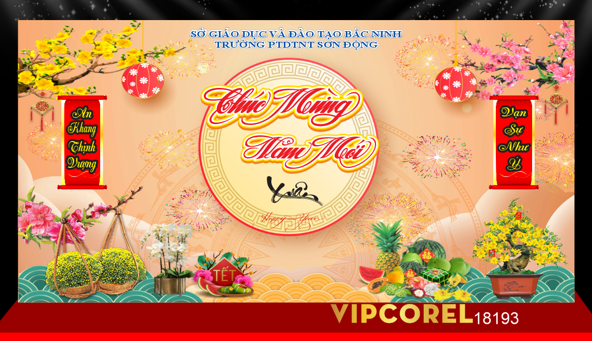 Market Chúc mừng năm mới 2026 file corel #604