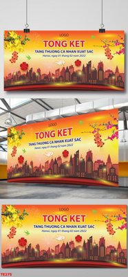 Tải file file in baner tết 2023 phông tết tất niên khai xuân TE275 (PSD) cho in tranh kính