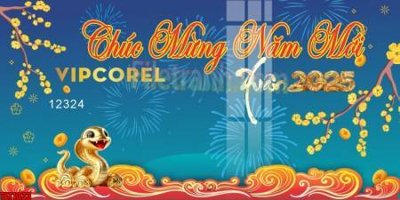 File gốc file in banner tết 2025 phông tết tất niên khai xuân chúc mừng năm mới 2025 TET1033 (chuẩn CMYK) cho nhà in