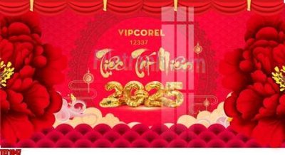 Tải file file in banner tết 2025 phông tết tất niên khai xuân chúc mừng năm mới 2025 TET1047 (gốc) làm tranh treo tường