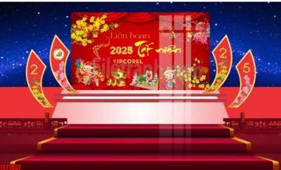 Tải file file in banner tết 2025 phông tết tất niên khai xuân chúc mừng năm mới 2025 TET1057 (PSD) cho in tranh kính