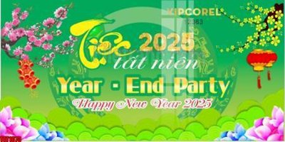 File gốc file in banner tết 2025 phông tết tất niên khai xuân chúc mừng năm mới 2025 TET1073 (phong cách) châu Âu