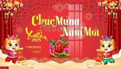 Tải file file in banner tết 2025 phông tết tất niên khai xuân chúc mừng năm mới 2025 TET1116 (gốc) in ấn ngay lập tức