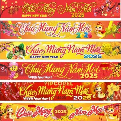 Tải về file tranh gốc file băng rôn chúc mừng năm mới 2025 TET1405 (để in quảng cáo)