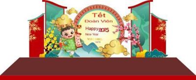 File gốc File check in decor backop trang trí cổng tết năm mới 2025 TET1445 (in ấn) màu sắc trung thực