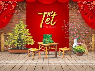 File tranh File tiểu cảnh tết check in phông tết 2025 TET1452 (bản gốc) in canvas