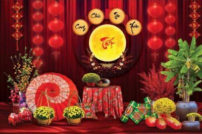 Ảnh gốc File tiểu cảnh tết check in phông tết 2025 TET1464 (độ nét cao) in mica