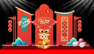 Tải file gốc File backdrop decor check in xuân ất tỵ 2025 TET1716 (in khổ lớn) quảng cáo