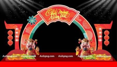 Tải file File backdrop decor check in xuân ất tỵ 2025 TET1744 (PSD) cho in tranh kính