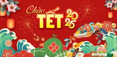 Download file gốc File phông nền tiệc tất niên tết 2025 Background backdrop chào xuân ất tỵ TET1783 (in mica) trang trí