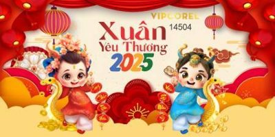 Ảnh gốc File backdrop phông chúc mừng năm mới tết 2025 ất tỵ TET2015 (siêu chi tiết) để in ấn