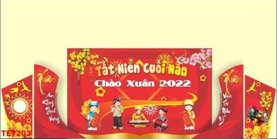 File gốc file in baner tết 2023 phông tết tất niên khai xuân TET203 (ảnh chi tiết) để in trần
