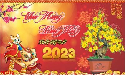 Tải file file in baner tết 2023 phông tết tất niên khai xuân TET232 (gốc) làm file thiết kế