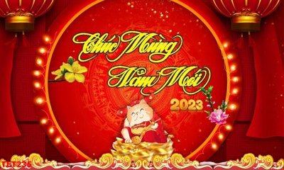 Tải file file in baner tết 2023 phông tết tất niên khai xuân TET235 (gốc) in tranh tráng gương