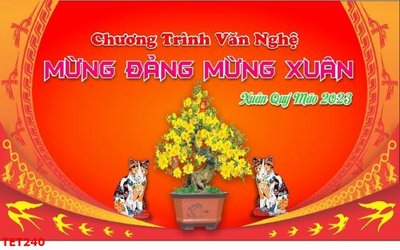File in ấn chuyên nghiệp file in baner tết 2023 phông tết tất niên khai xuân TET240 (file gốc)