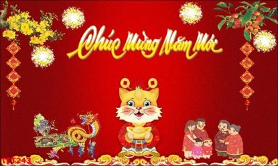 File gốc file in baner tết 2023 phông tết tất niên khai xuân TET243 (phiên bản chuẩn) để in ấn