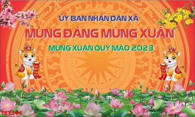 File tranh file in baner tết 2023 phông tết tất niên khai xuân TET244 (ảnh gốc) không bị mờ
