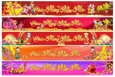 File tranh in trần file in baner tết 2023 phông tết tất niên khai xuân TET522 (ảnh gốc siêu nét)