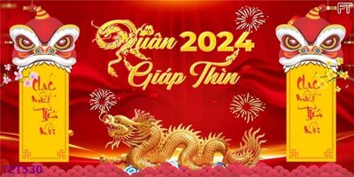 File ảnh file in baner tết 2023 phông tết tất niên khai xuân TET530 (gốc) in Hiflex