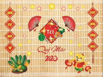 Download file gốc file in baner tết 2024 phông tiểu cảnh tết TTC61 (in mica) trang trí
