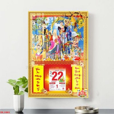 File tranh in trần File in đốc lịch block lịch DL1001 (ảnh gốc siêu nét)