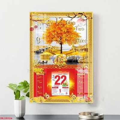File tranh File in đốc lịch block lịch DL10124 (file gốc) chủ đề phong thủy