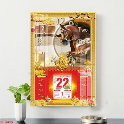 Download file gốc File in đốc lịch block lịch DL10125 (in lụa) hoa lá