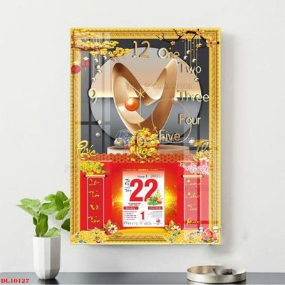 File gốc File in đốc lịch block lịch DL10127 (vector) cho in ấn