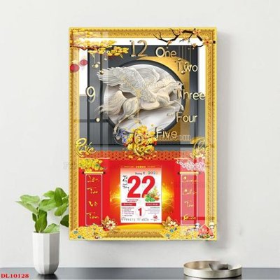 File tranh File in đốc lịch block lịch DL10128 (bản gốc) in lụa dán tường
