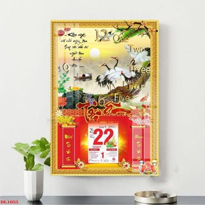 File in lụa File in đốc lịch block lịch DL1055 (chất lượng cao) File in đốc lịch block lịch DL1055