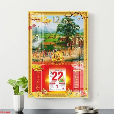 File tranh in tráng gương File in đốc lịch block lịch DL1068 (siêu nét)