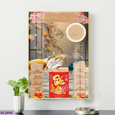 Download file gốc File in đốc lịch tết block lịch TDL2095 (in mica) trong suốt