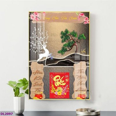 File in trần File in đốc lịch tết block lịch TDL2097 (bản gốc) 5D