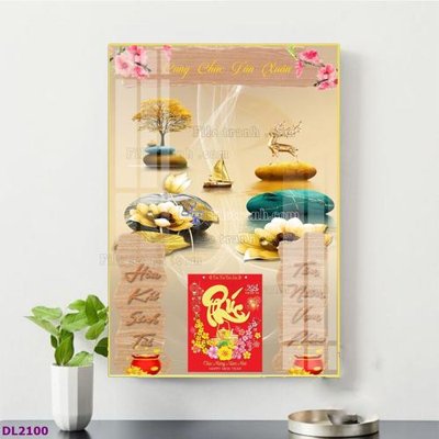 File tranh trang trí File in đốc lịch tết block lịch TDL2100 (file gốc)