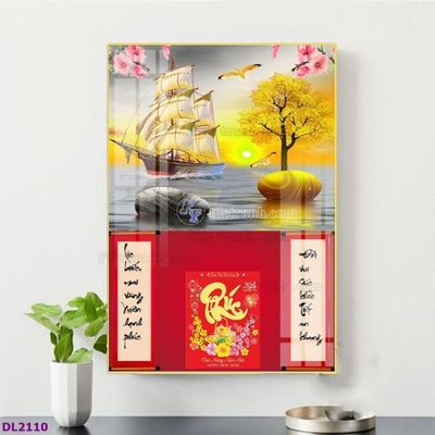 File tranh File in đốc lịch tết block lịch TDL2110 (gốc) chủ đề trừu tượng