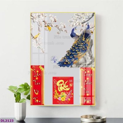 File tranh File in đốc lịch tết block lịch TDL2123 (gốc) chủ đề trừu tượng