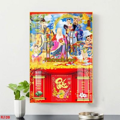 Tải file gốc in lụa File in tranh đốc lịch tết block lịch FL120 siêu nét