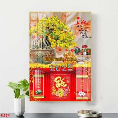 Download file gốc File in tranh đốc lịch tết block lịch FL124 (dùng cho in ấn)