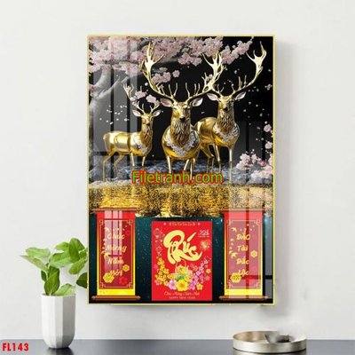 File tranh File in tranh đốc lịch tết block lịch FL143 (ảnh gốc) in trần xuyên sáng