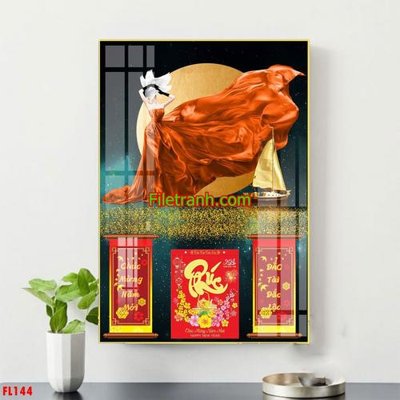 File ảnh File in tranh đốc lịch tết block lịch FL144 (gốc) in quảng cáo ngoài trời