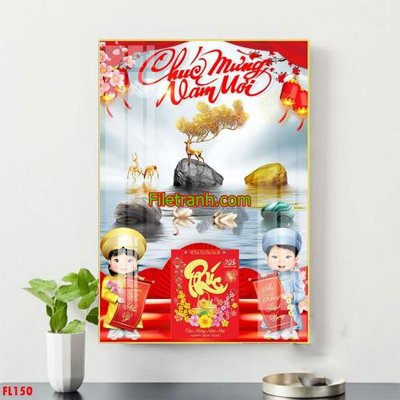 File PSD File in tranh đốc lịch tết block lịch FL150 (bản gốc) đã tách nền