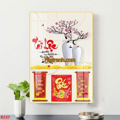 Tải file File in tranh đốc lịch tết block lịch FL157 (ảnh gốc) in tranh kính