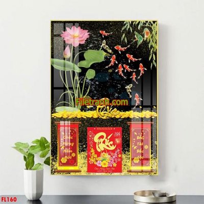 File gốc File in tranh đốc lịch tết block lịch FL160 (in lụa) họa tiết 3D