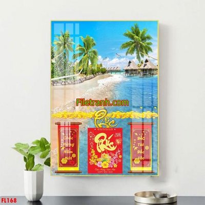 File tranh File in tranh đốc lịch tết block lịch FL168 (ảnh gốc) in trần nhà