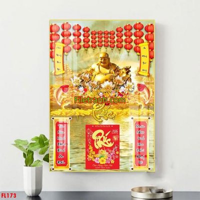 File tranh in trần File in tranh đốc lịch tết block lịch FL173 (ảnh gốc siêu nét)